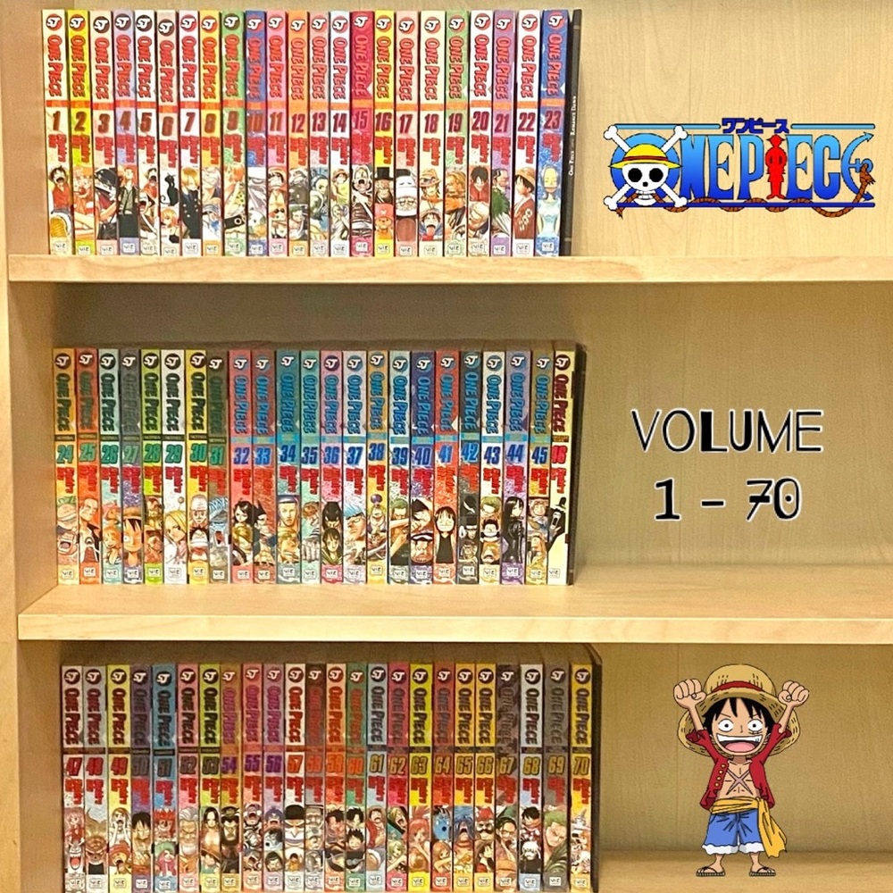 ONE PIECE Manga Volume # 1 - 70 Collection Set Gift